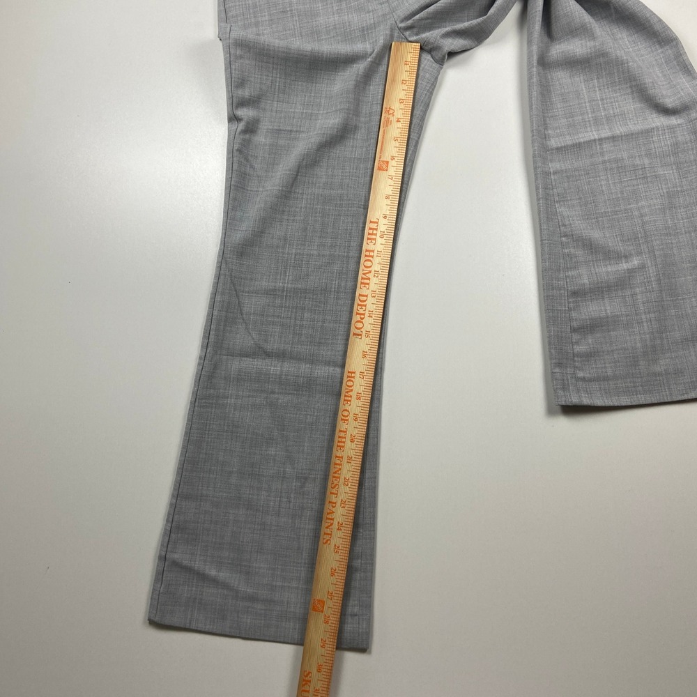 Express Design Studio Editor Gray Crosshatch Wide Leg Dress Pants Size 4S Short - Picture 4 of 7
